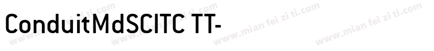 ConduitMdSCITC TT字体转换